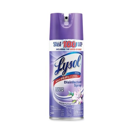 Reckitt Benckiser LYSOL, Disinfectant Spray, Early Morning Breeze, 12.5 Oz, Aerosol 80833EA